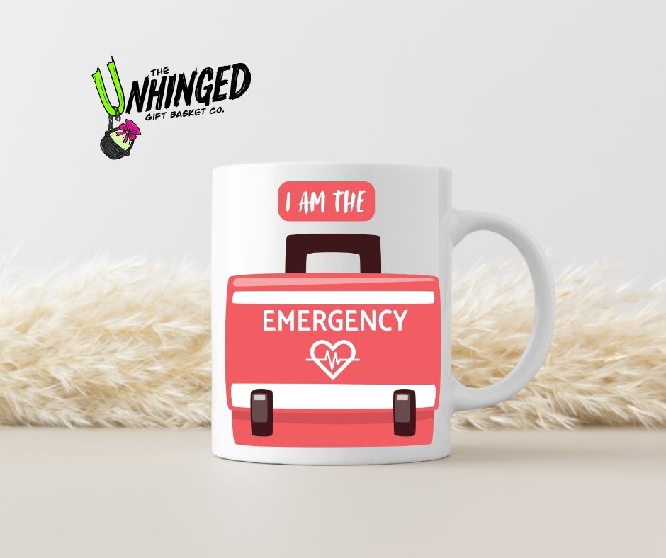 I Am The Emergency. 15oz Mug